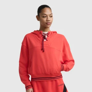 Tackle Lace Front Hoodie, Tonal Embroidered C Logo