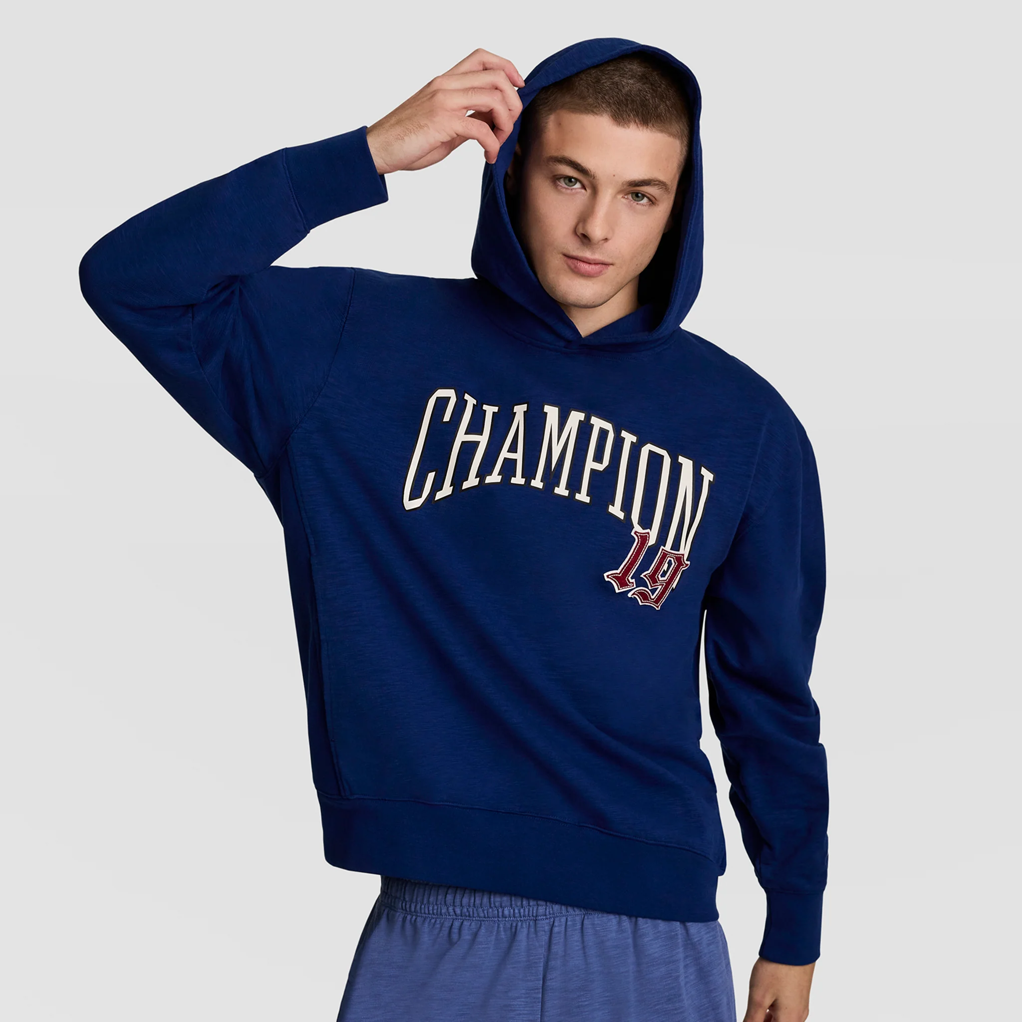 Modern Retro Washed Hoodie, C Logo