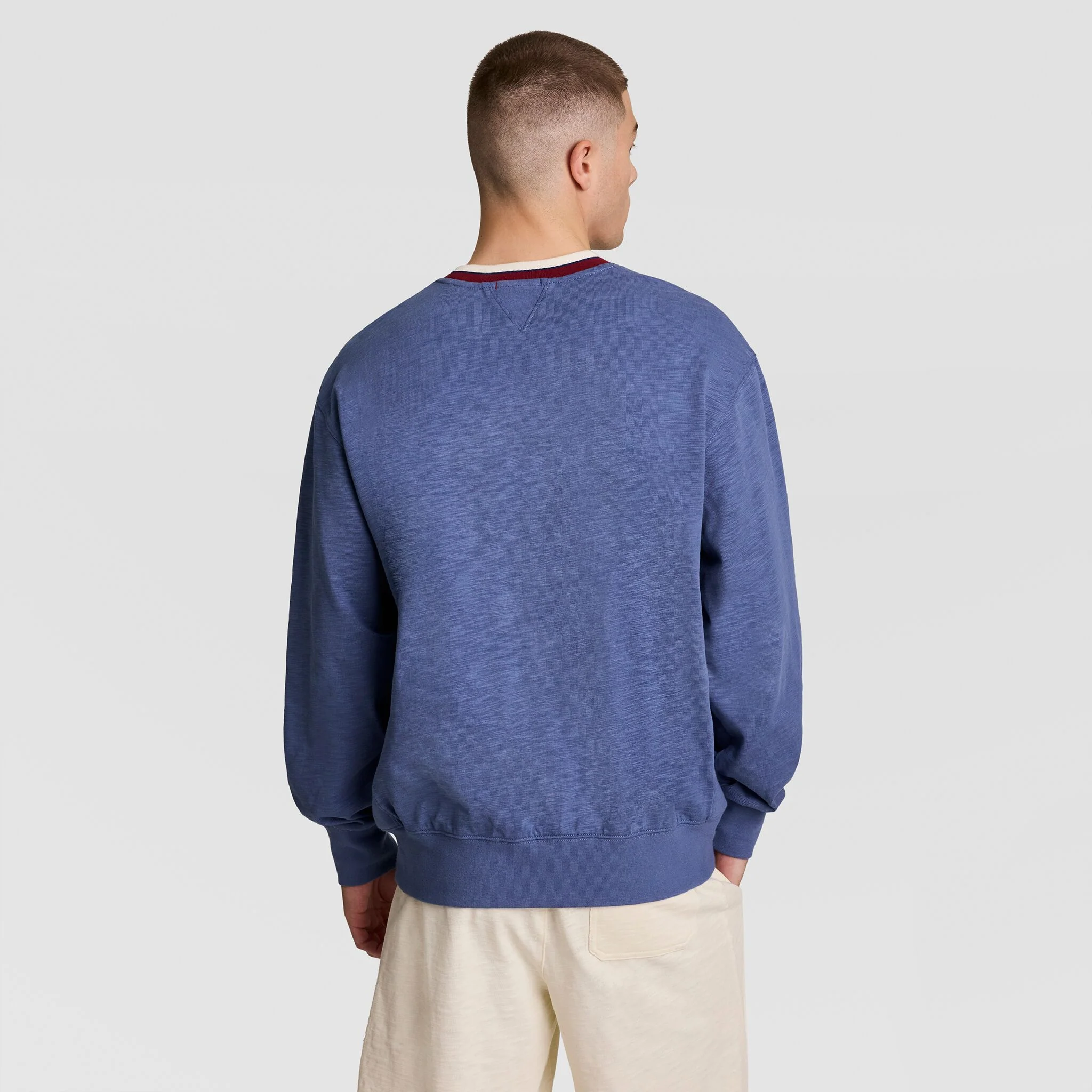 Modern Retro Washed Crew Sweatshirt, C Logo - Image 2