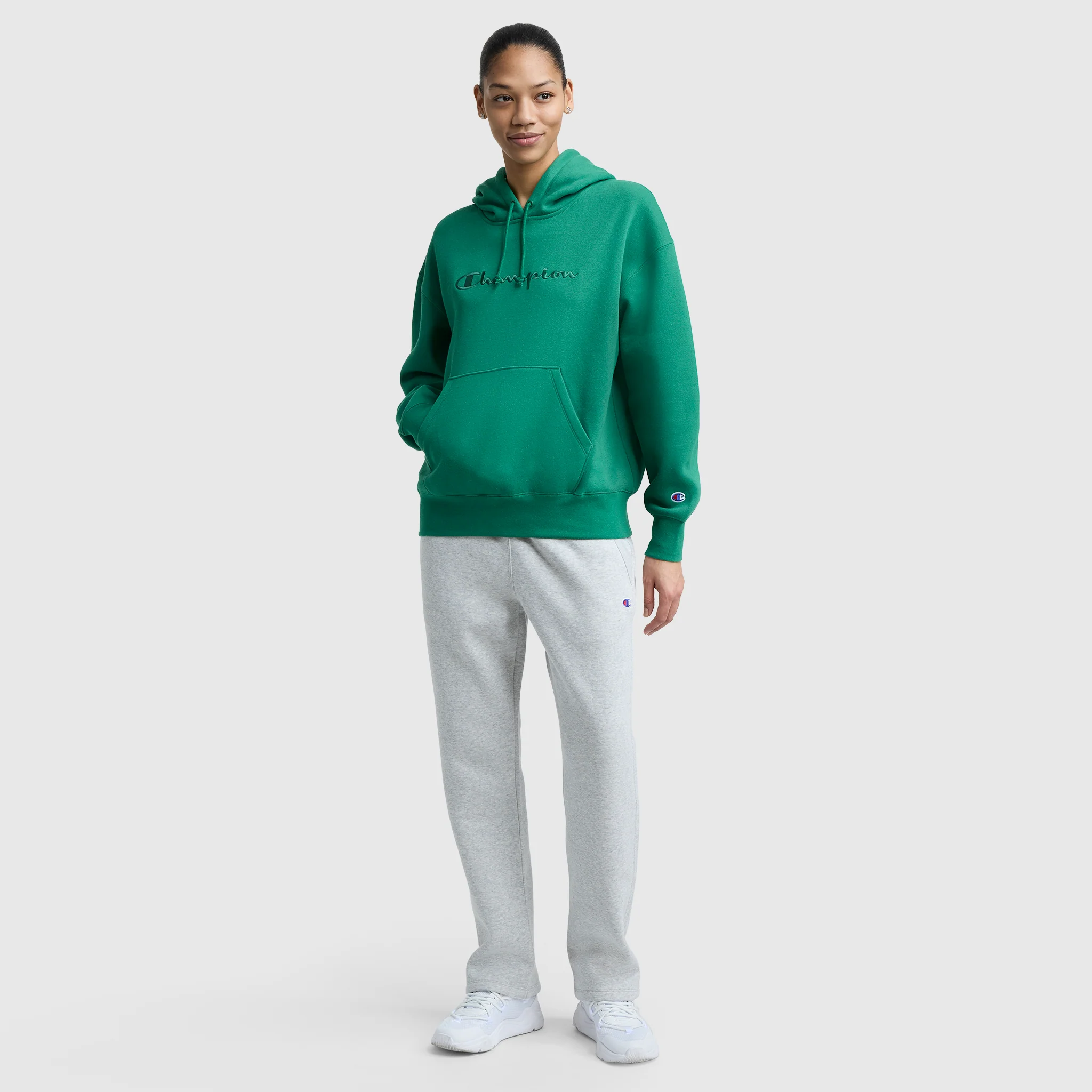 Powerblend Hoodie, Tonal Script Freshman - Image 6