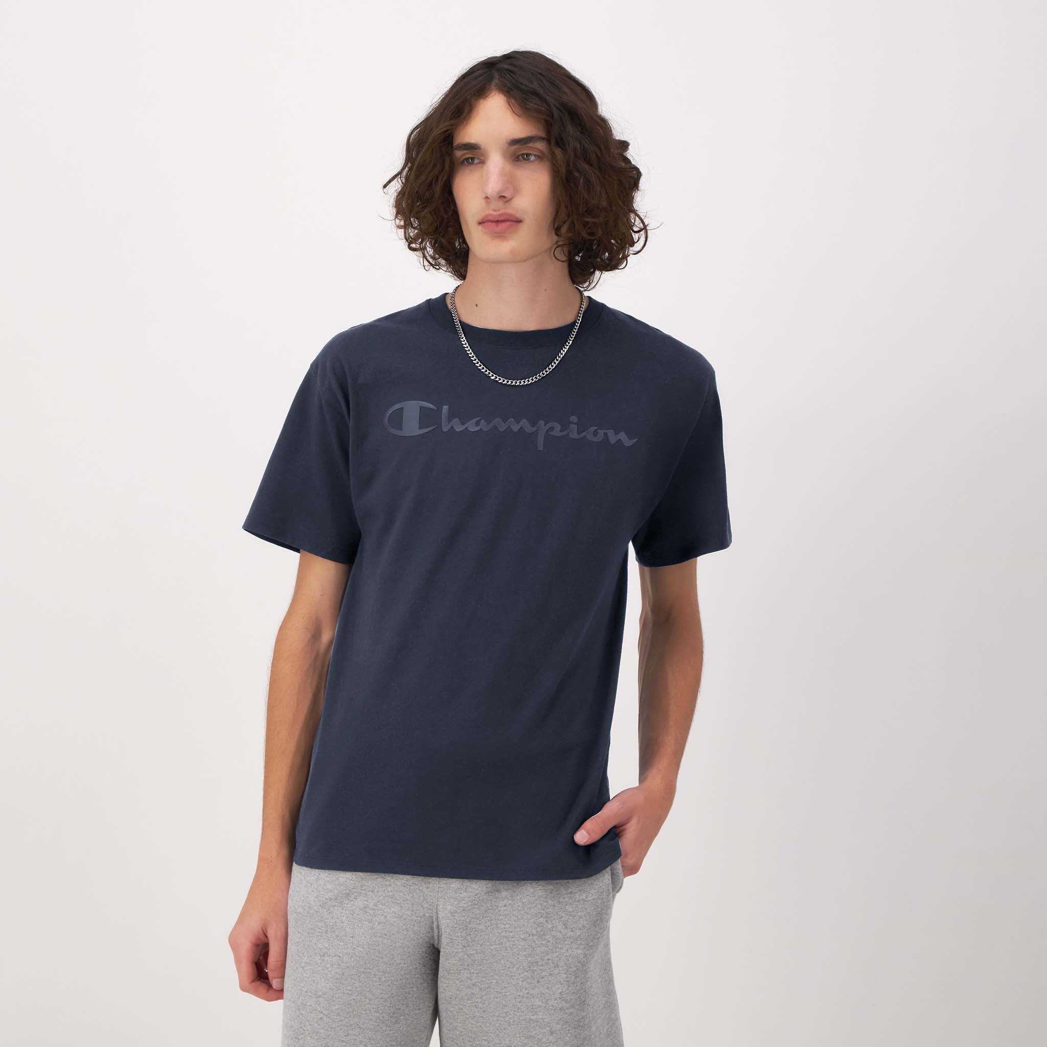 Classic Graphic T-Shirt, Tonal Script Logo