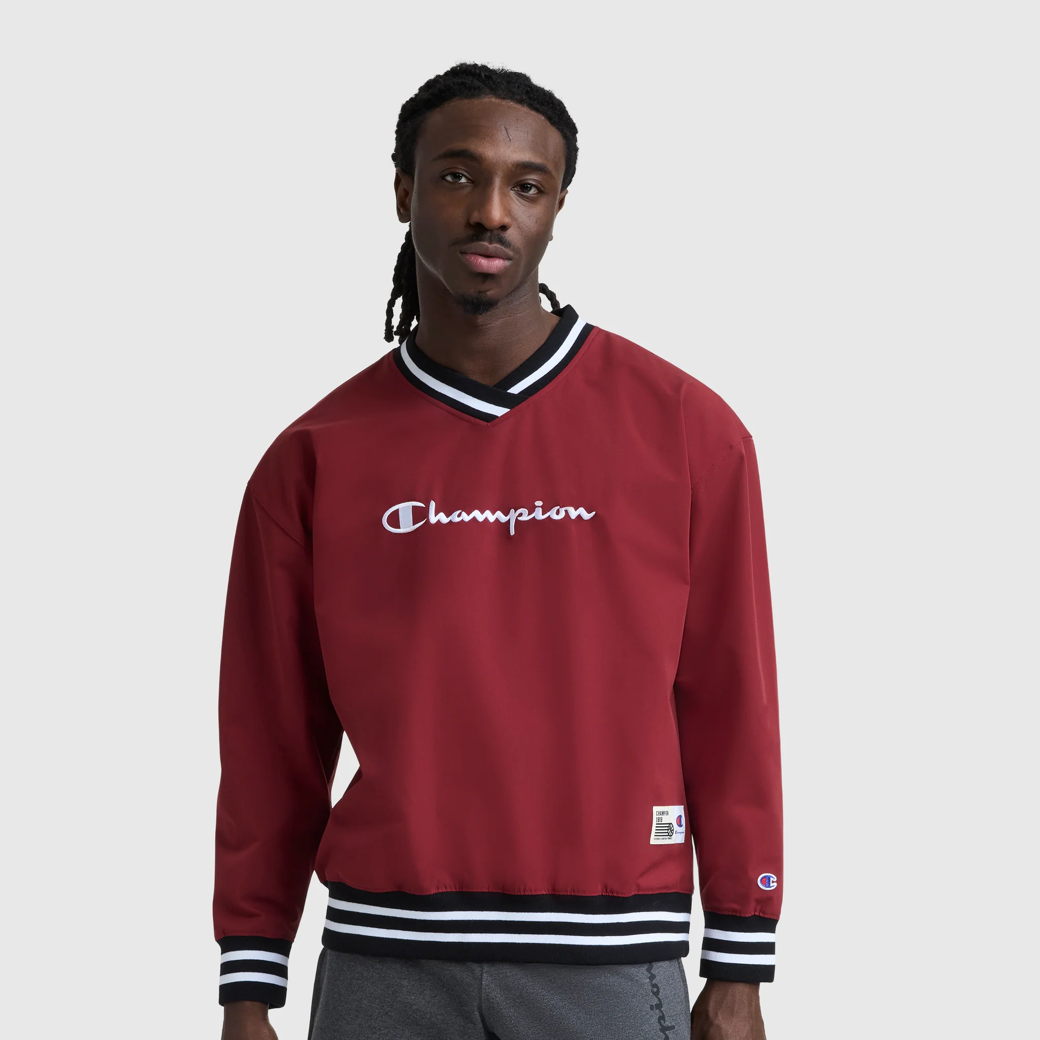 Gridiron V-Neck Pullover, C Logo