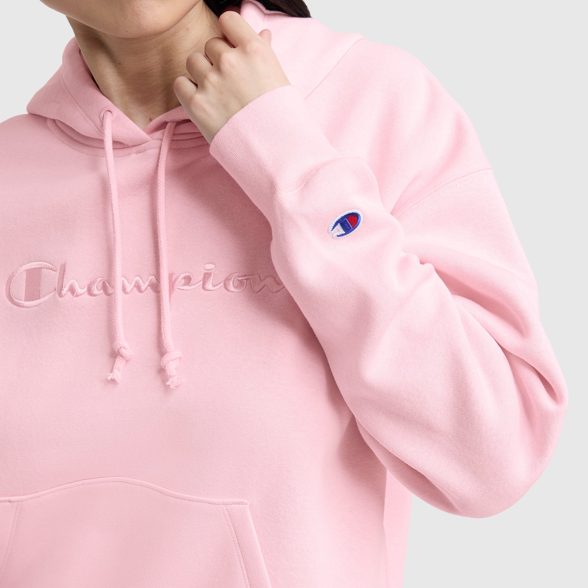 Powerblend Hoodie, Tonal Script Freshman - Image 3