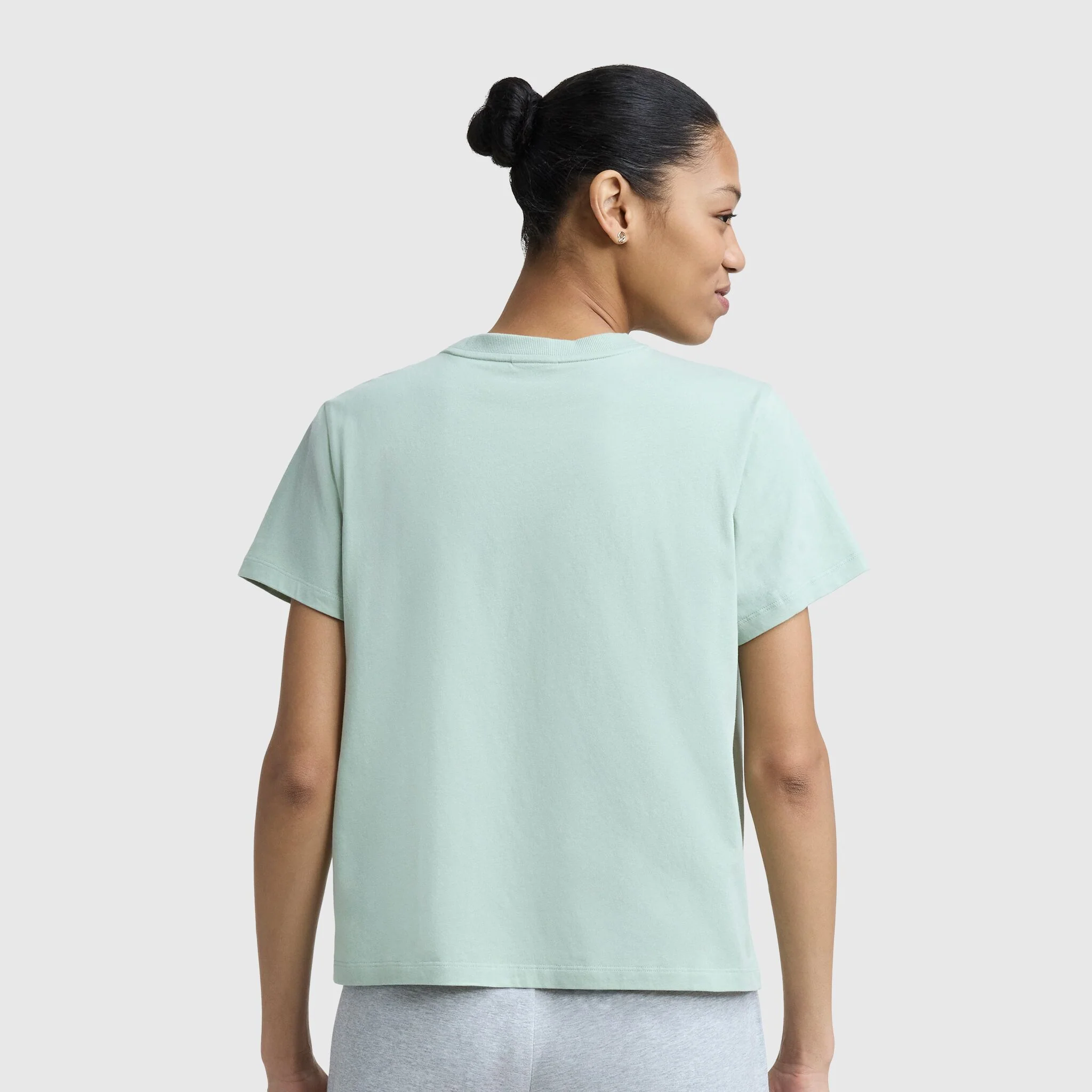 Floral Mesh "C" Graphic T-Shirt, C Logo - Image 2